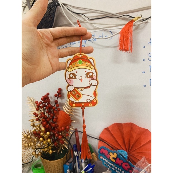 Dây treo bình hoa đông đào Tết- trang trí bình hoa