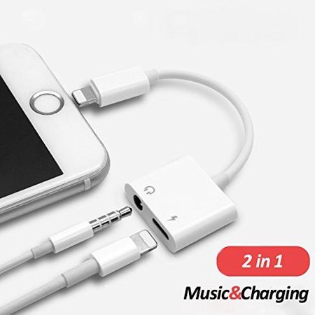 Bộ Chuyển Tai Nghe 2in1 Chia Cổng lP 7/ 8/ X/ 11/ 12/ 13 Hỗ Trợ Kèm Mic 3.5Mm