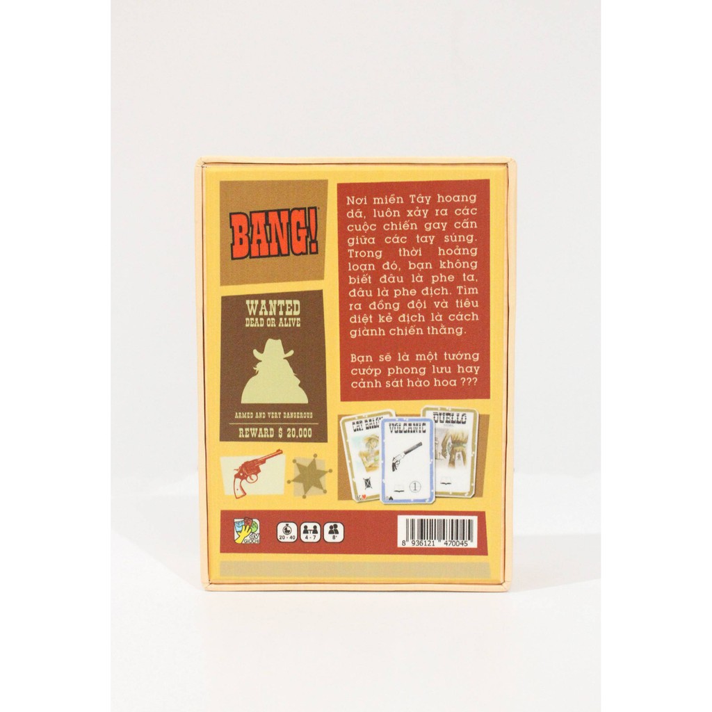 BANG! : phiên bản Cơ Bản Board Game - Cuộc đấu súng miền viễn tây