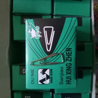 1 hộp kẹp chữ A, gim giấy sắt