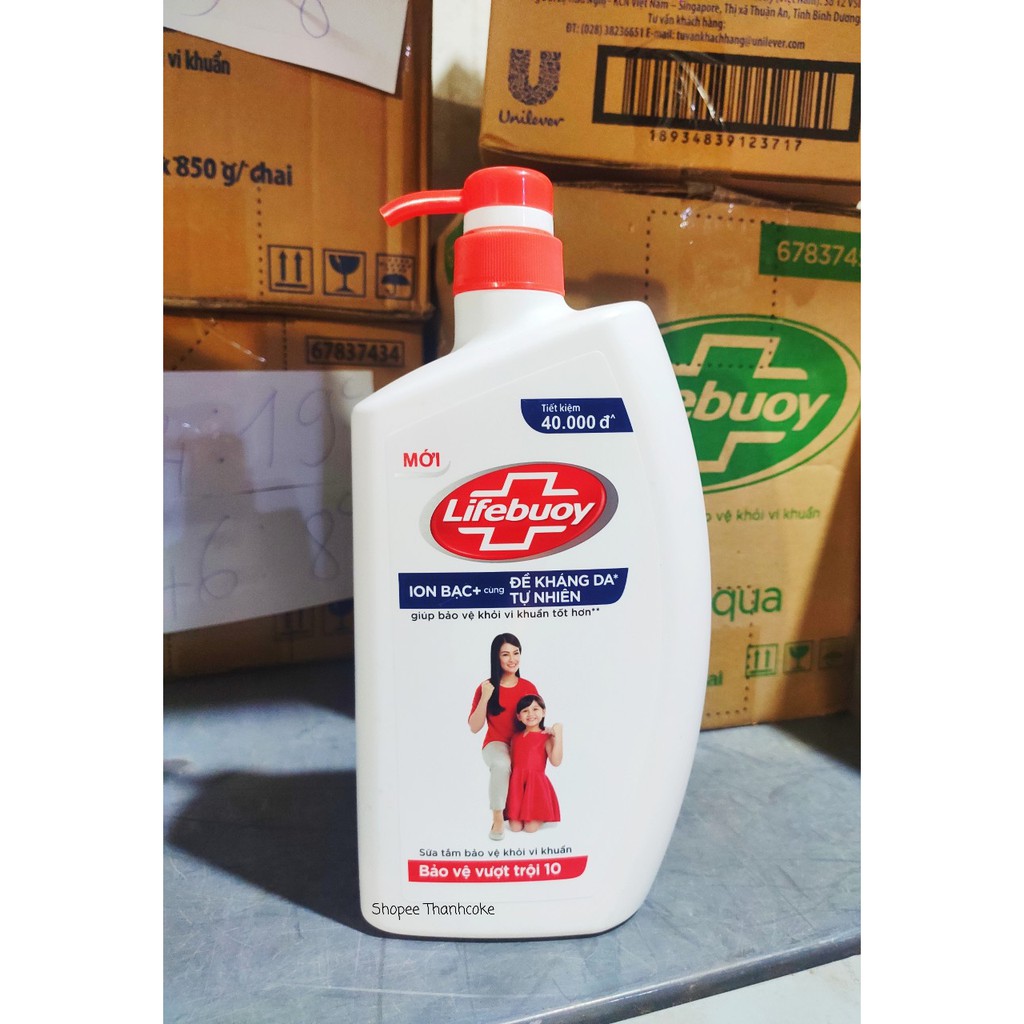 LIFEBUOY Sữa Tắm Bảo Vệ Vượt Trội Chăm Sóc Da 850g 850 g