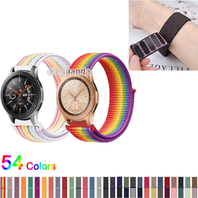 Dây đeo đồng hồ bằng nylon dệt khóa ngược cho Samsung Galaxy Watch 42mm 46mm