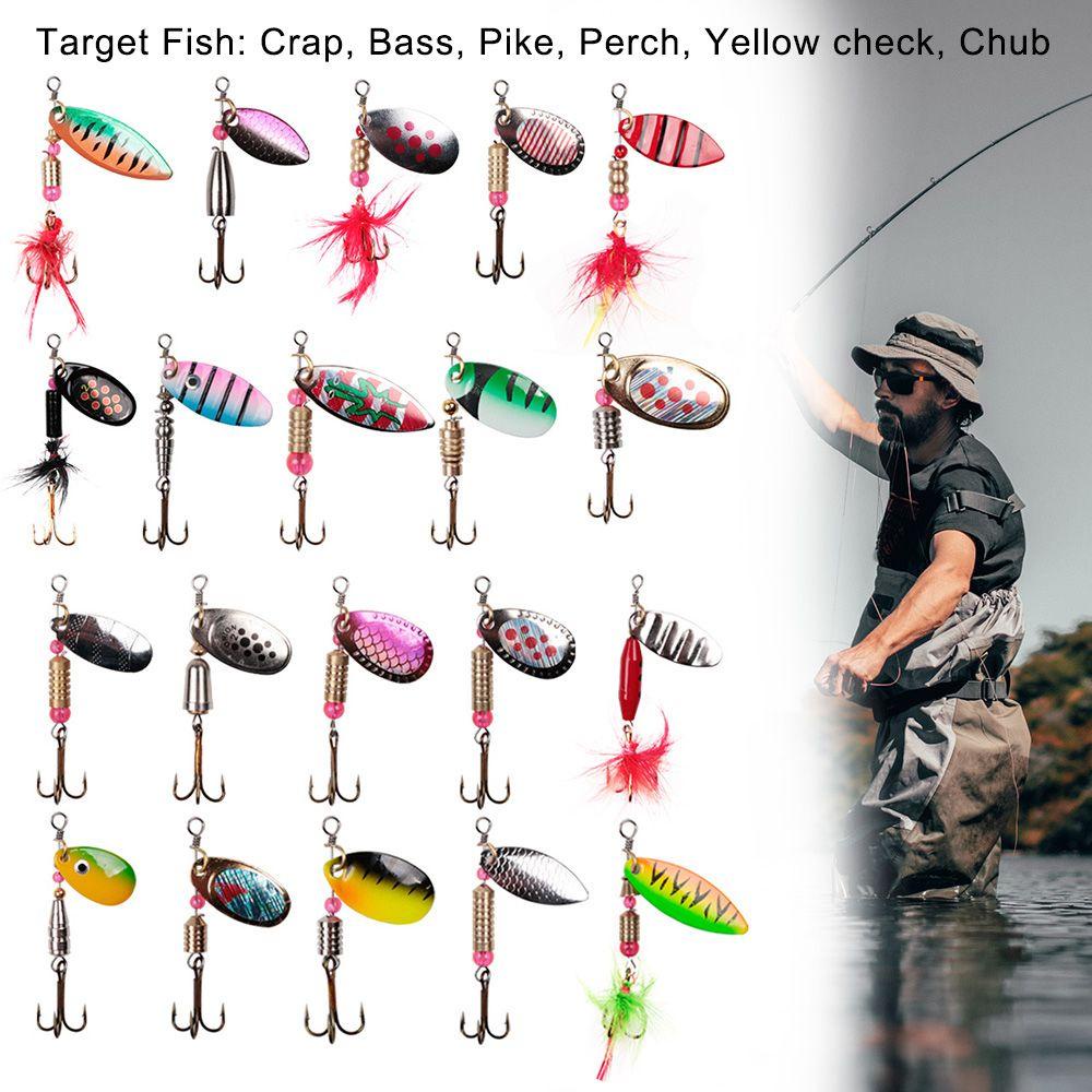 Set 10 Mồi Câu Cá Di Động Bằng Kim Loại Lấp Lánh