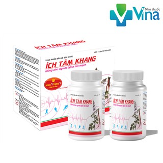 ÍCH TÂM KHANG - Giúp tăng cường sức khỏe tim mạch (2 lọ x 90 viên)