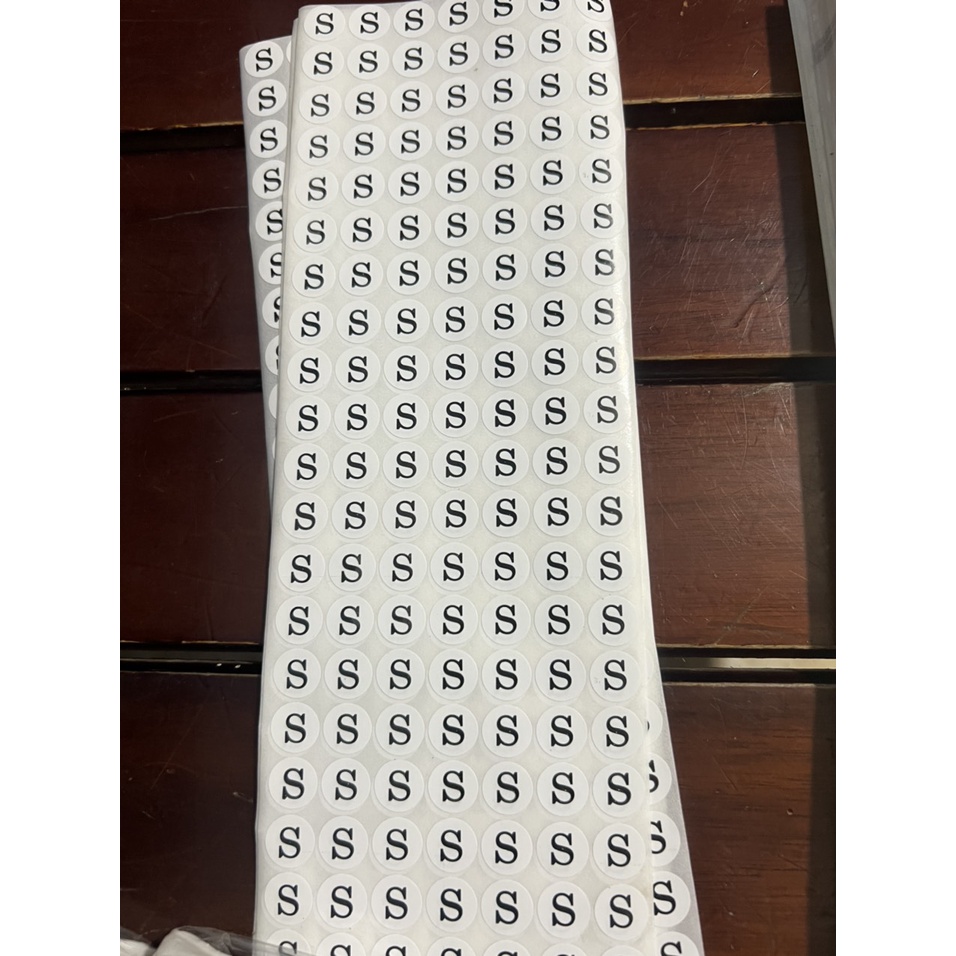 100 TỜ TEM SIZE _ DÁN SIZE QUẦN ÁO _140 MIẾNG DECAL SIZE giá 100.000 _NHẬN IN NHÃN MÁC THEO YÊU CẦU