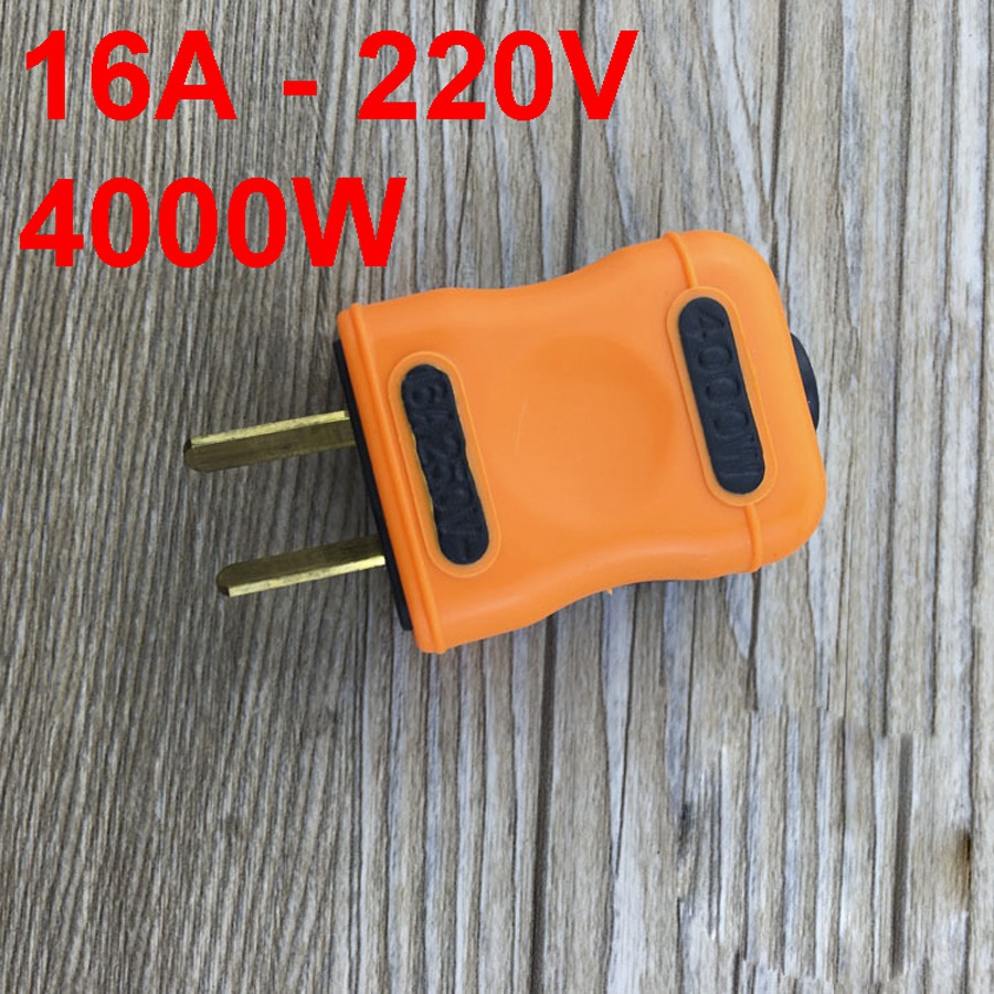 Combo 2 phích cắm điện Chống cháy công suất lớn 4000W 16A