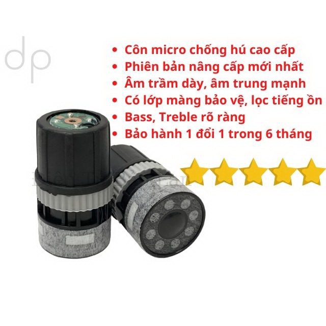 ( Chống Hú Cao Cấp ) Củ Micro Chống Hú Xịn , Côn Micro AAP Xám