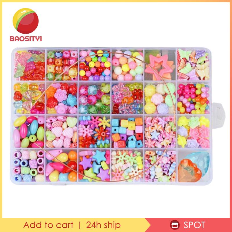 Bộ 450 Hạt Xâu Chuỗi Làm Trang Sức Cho Bé