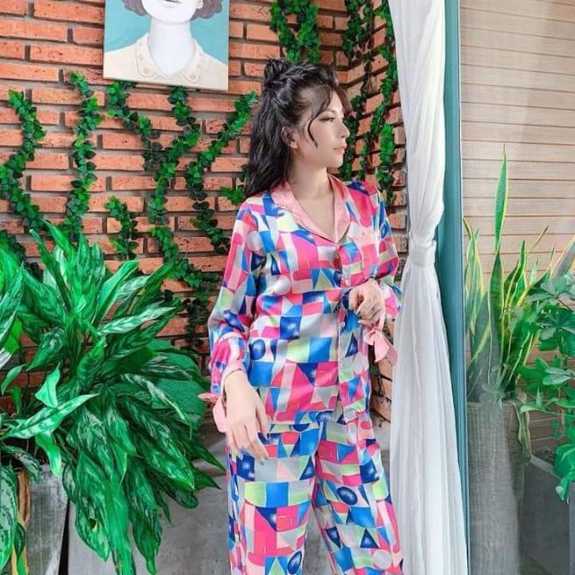 Tiểu thu satin tay cột nơ