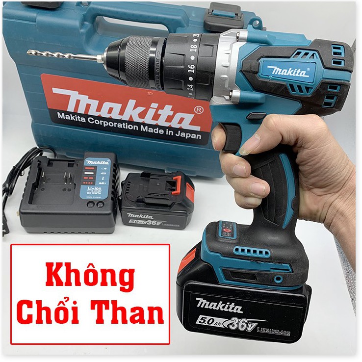 Máy khoan pin makita 36v   LOẠI 1 khoan tường khoan bê tông,khoan sắt 3 chức năng