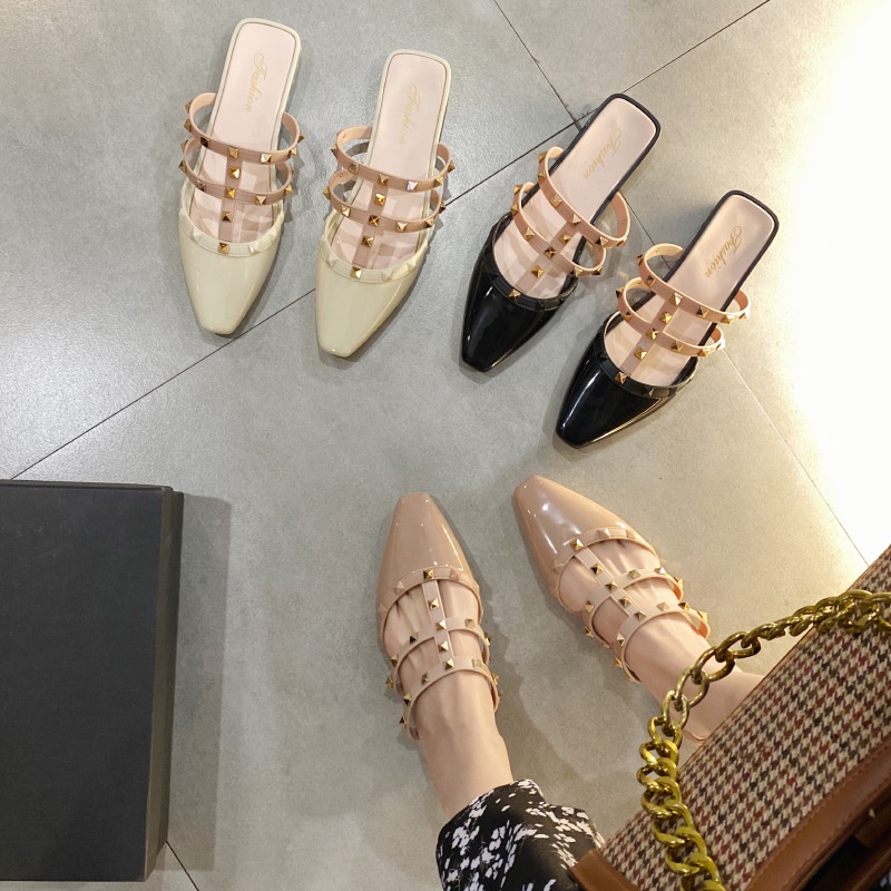 Dép sandal IELGY gót thấp chống trượt thời trang dành cho nữ