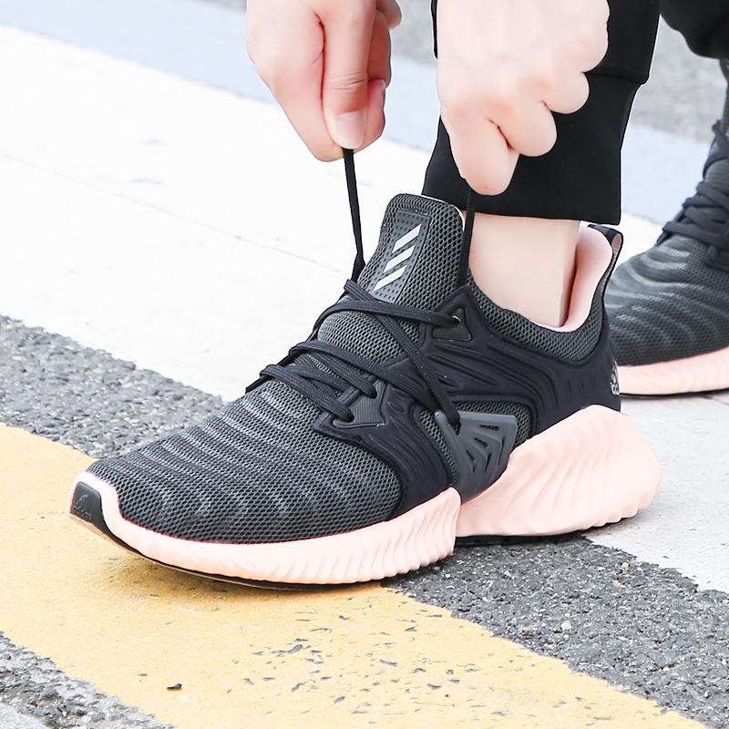 Giày Adidas Chạy Bộ Nữ 🔥FREESHIP🔥 Adidas Alphabounce Instinct Black Pink Chính Hãng -Tập Gym [F33937]