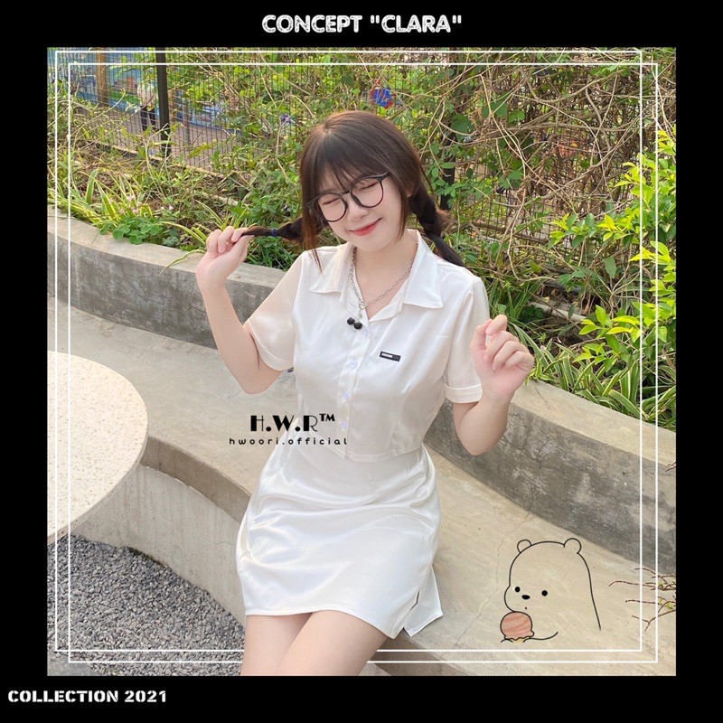 set "Clara" áo/váy white | BigBuy360 - bigbuy360.vn