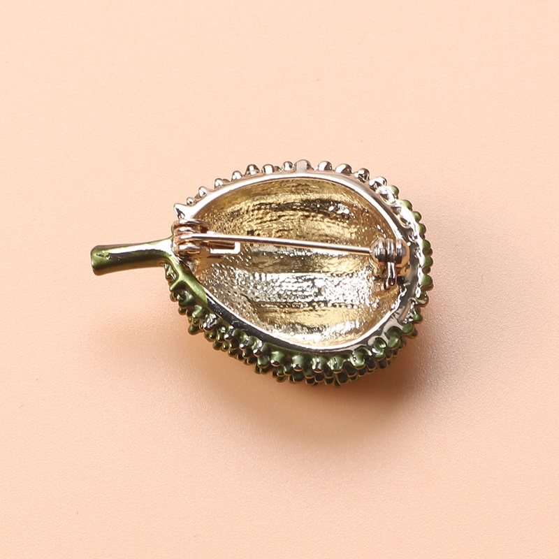 Gold Durian Brooch Ladies Red Enamel Pomegranate Brooch Alloy Fruit Casual Wedding Brooch Brooch Gift