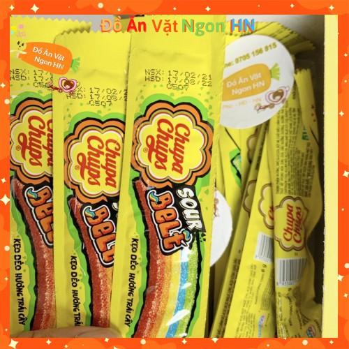 Kẹo Chupa Chups Sour Belt Kẹo Dẻo Hương Trái Cây Bánh Kẹo Đồ Ăn Vặt Ngon Cho Trẻ Em