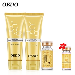 OEDO Bộ sữa rửa mặt amino acid tạo bọt dưỡng ẩm làm sạch sâu + tinh chất chăm sóc da ốc sên vàng giúp làn da mềm mại