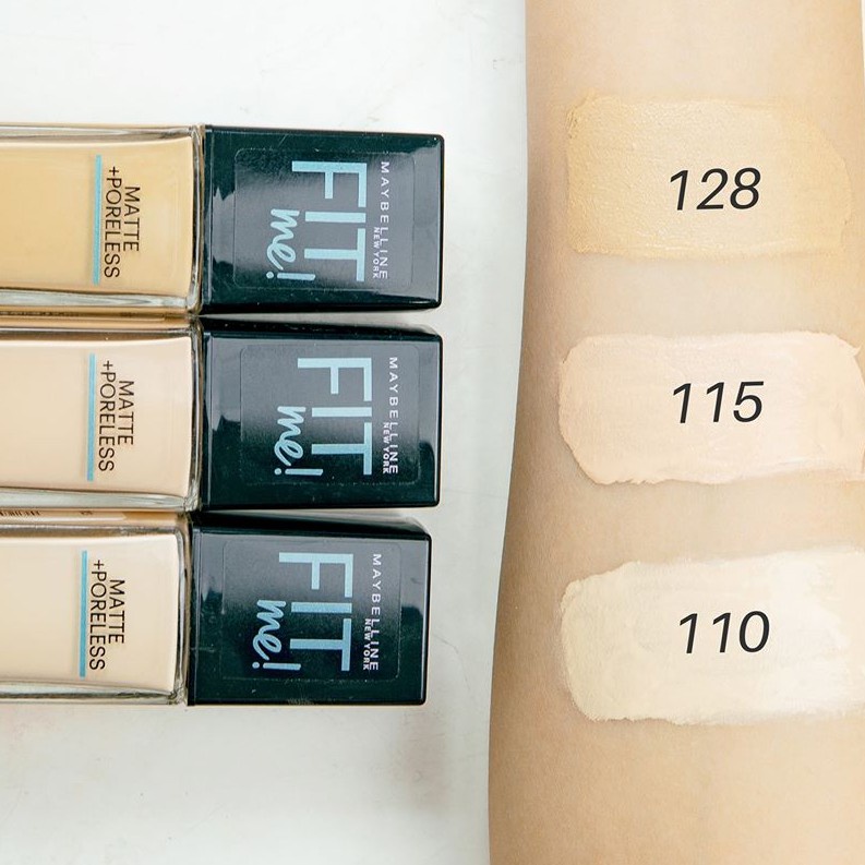 - Kem Nền Maybelline Mịn Nhẹ Kiềm Dầu Chống Nắng 30ml Fit Me Matte Poreless Foundation SPF 22
