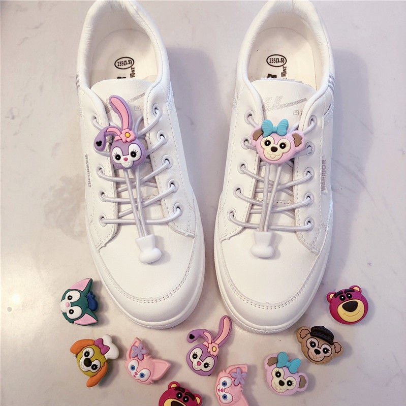 Khóa Dây Giày Không Cần Buộc Kiểu Hoạt Hình Tiện Lợi Cho Người Lớn Và Trẻ Em