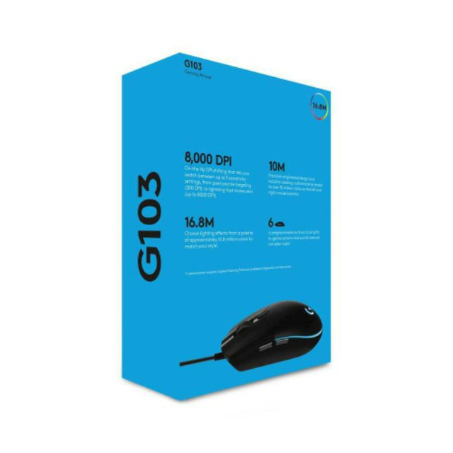 Chuột Gaming G102 Logitech cho game thủ 8000 DPI tặng kèm tấm lót chuột màu ngẫu nhiên