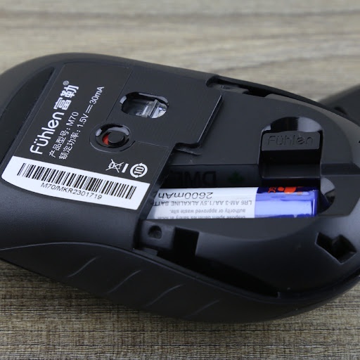 Chuột không dây Fuhlen M70 Optical Wireless Đen - Chính hãng Ninza Bảo hành 24 tháng