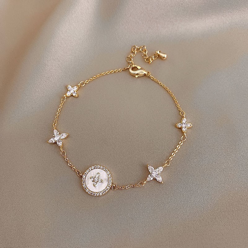 Vòng Tay Kiểu Dáng Retro Thời Trang Phong Cách Hàn Quốc Cho Nữ