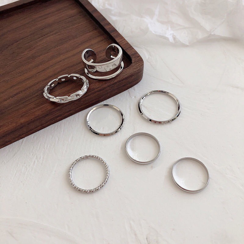 Set 7 nhẫn đeo khớp ngón tay kép M02