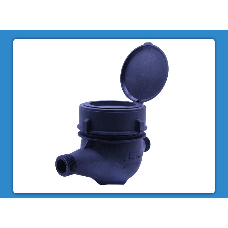 Công tơ nước, đồng hồ đo nước sinh hoạt màu xanh thẫm DN15 siêu bền đẹp, giá tốt - QM.PK111