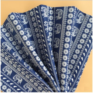 VẢI CANVAS/VẢI BỐ VOI XANH