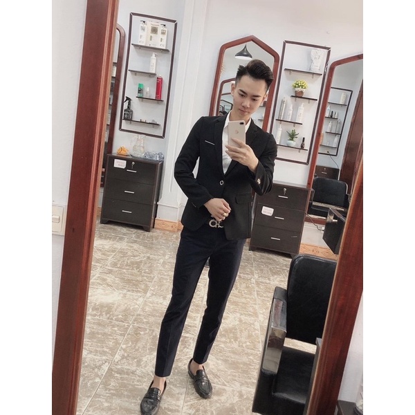 [sale off]  Áo vest nam màu xanh than, màu đen đẹp. Chất vẢi mềm, mịn đẹp