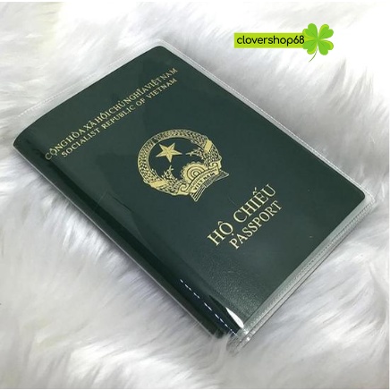 Bìa vỏ bọc bảo vệ hộ chiếu, passport PVC trong suốt. 🍀 Clovershop68 🍀