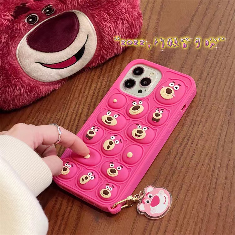 Ốp Điện Thoại Mềm Chống Sốc Họa Tiết Gấu Hoạt Hình Cho iPhone 7 8P X XS XR 11 12 13promax