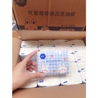 Thùng 40 Gói giấy ăn Thỏ trắng siêu dai, siêu mịn, siêu thấm (Hàng nội đia Trung Quốc)