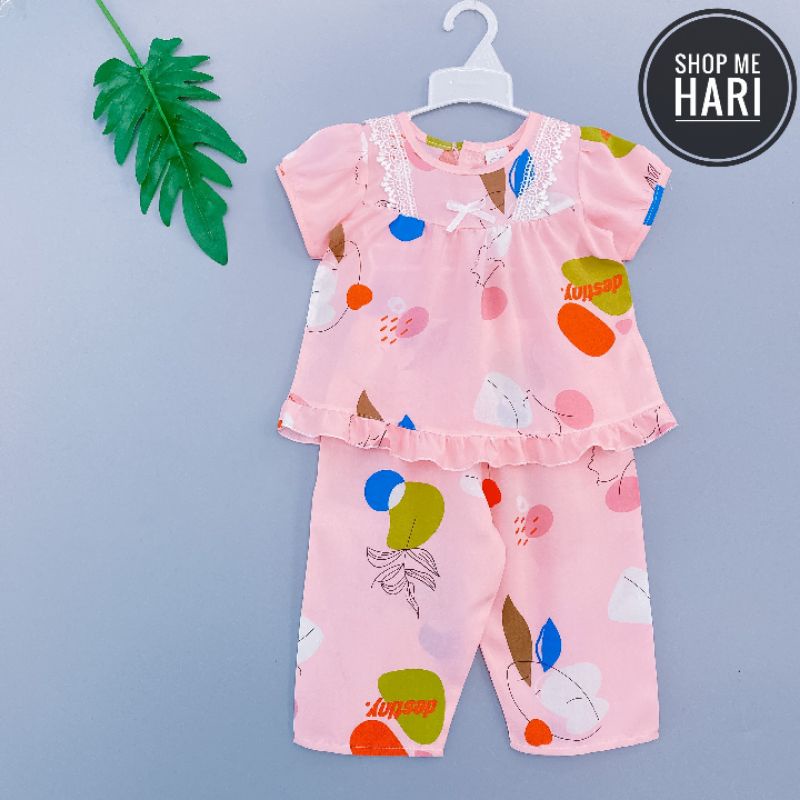 Bộ tole quần dài tay búp bé gái.