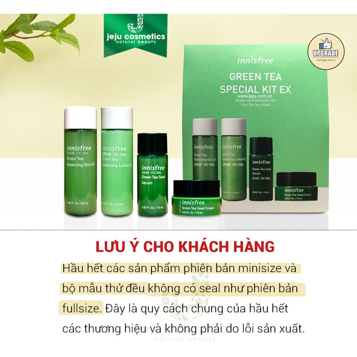 Bộ Dùng Thử Green Tea Special Kit EX