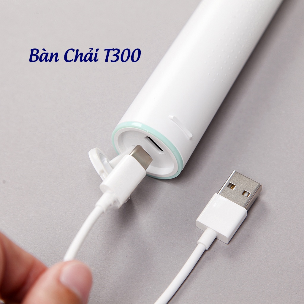 Bàn Chải Điện Xiaomi T300/T500 - Bàn Chải Điện Pin Sạc Kháng Nước Chuẩn IPX7 Bảo Vệ Nướu, Sạch Sâu Làm Trắng Răng