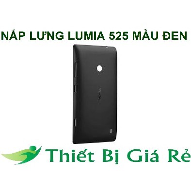 NẮP LƯNG LUMIA 525 MÀU ĐEN