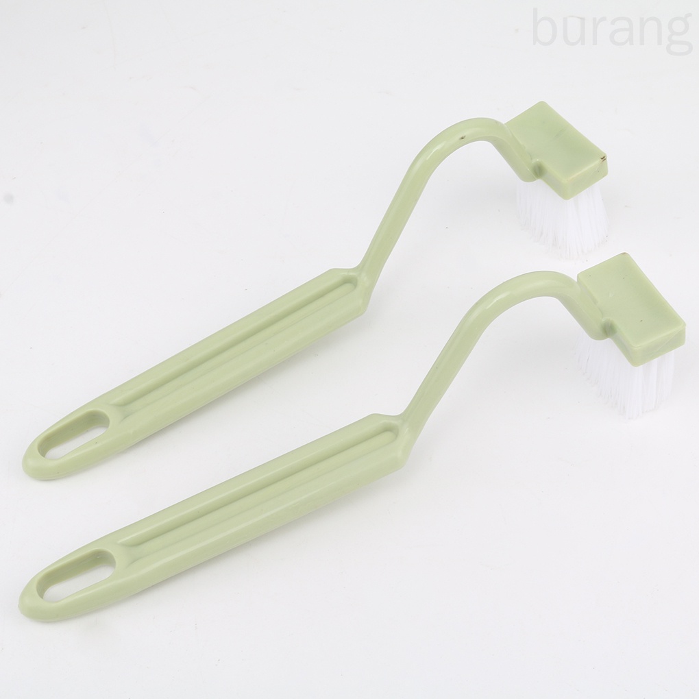 Set 2 bàn chải vệ sinh toilet thiết kế tay cầm hình S tiện dụng