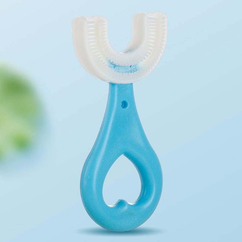Bàn Chải Đánh Răng Silicone Hình Chữ U 9cm Tiện Dụng Cho Bé