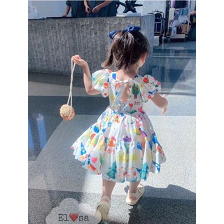 Váy cầu vồng cho bé gái