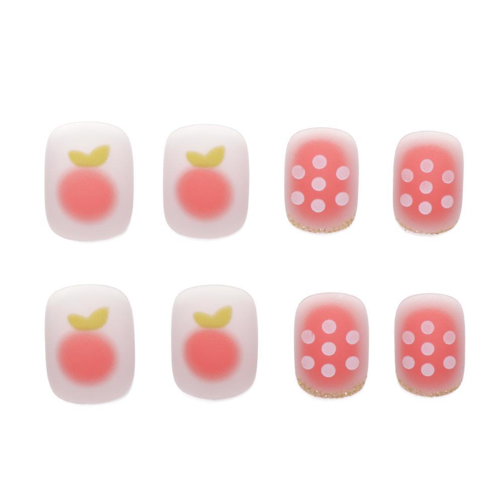 Hộp 24 Móng Tay Giả Che Phủ Toàn Diện Nhiều Màu Sắc Có Thể Tháo Rời