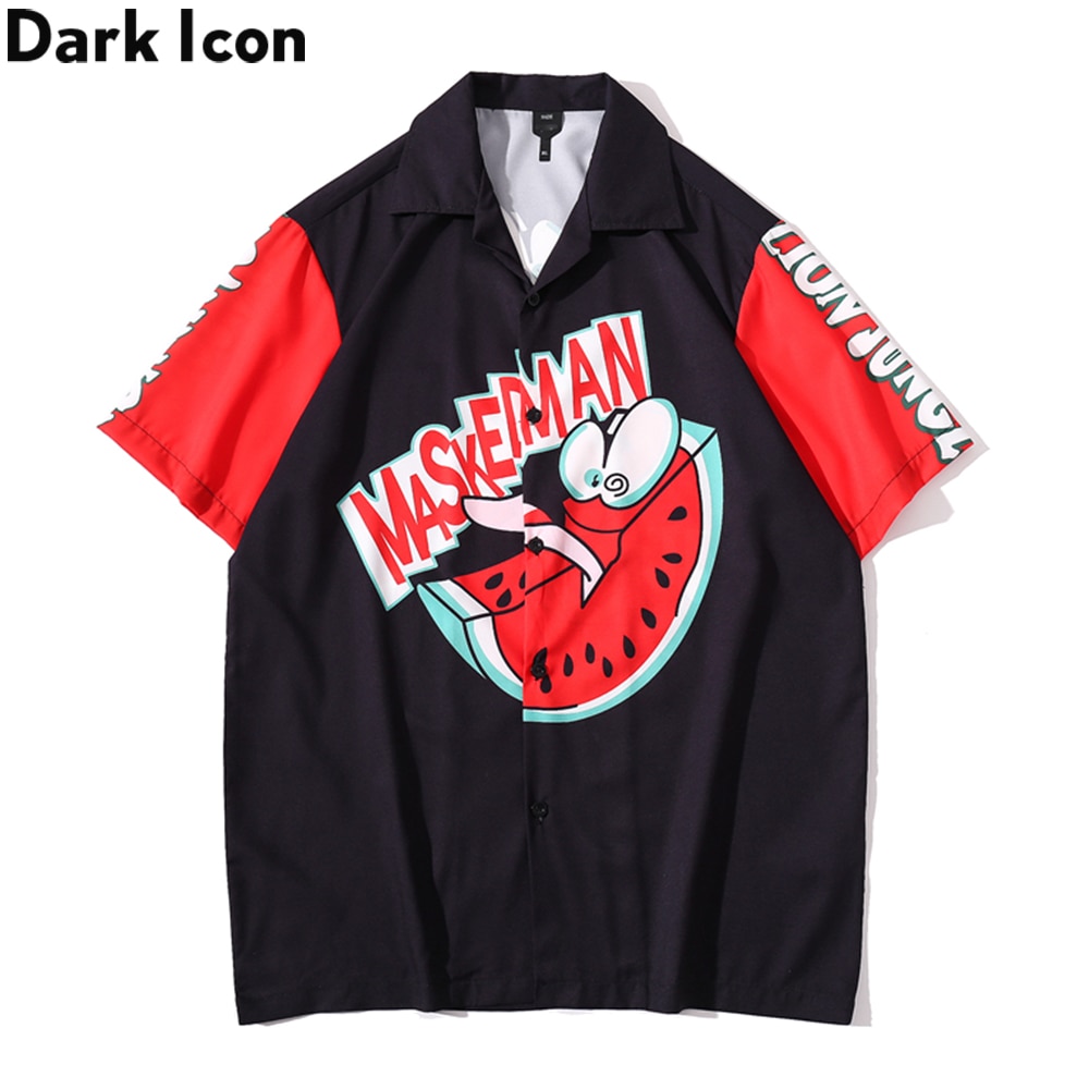 Áo Thun Nam Ngắn Tay Có Cổ In Hình Thời Trang