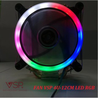 Fan CPU VSP-4U-12cm LED Dùng Cho Tất Cả Socket