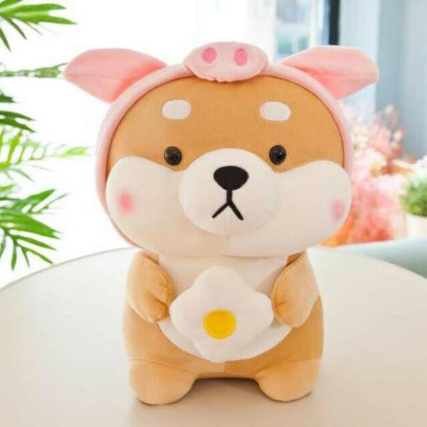 [FREESHIP - HÀNG LOẠI 1] Gấu bông gối ôm chú chó Shiba Cosplay đáng yêu nghộ nghĩnh