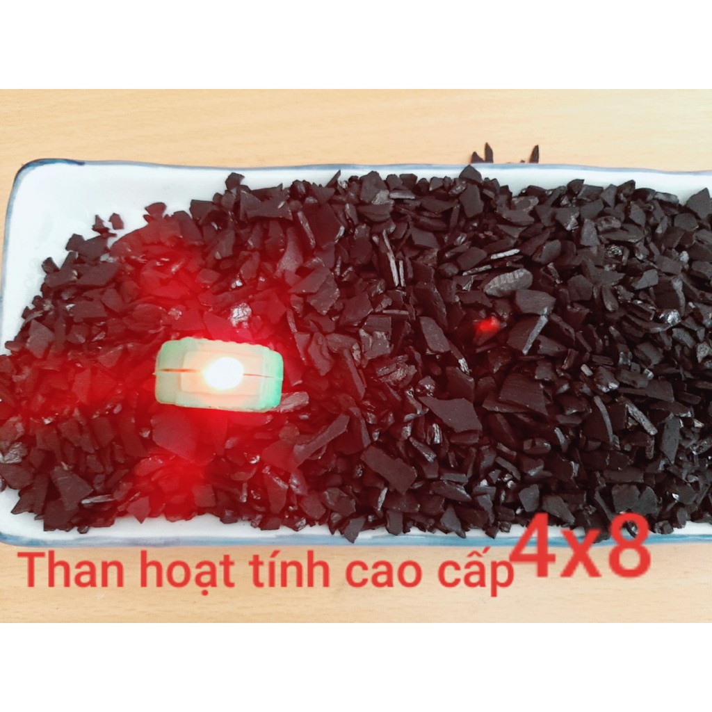 10kg - Than hoạt tính lọc nước, than hoạt tính gáo dừa cao cấp 4x8