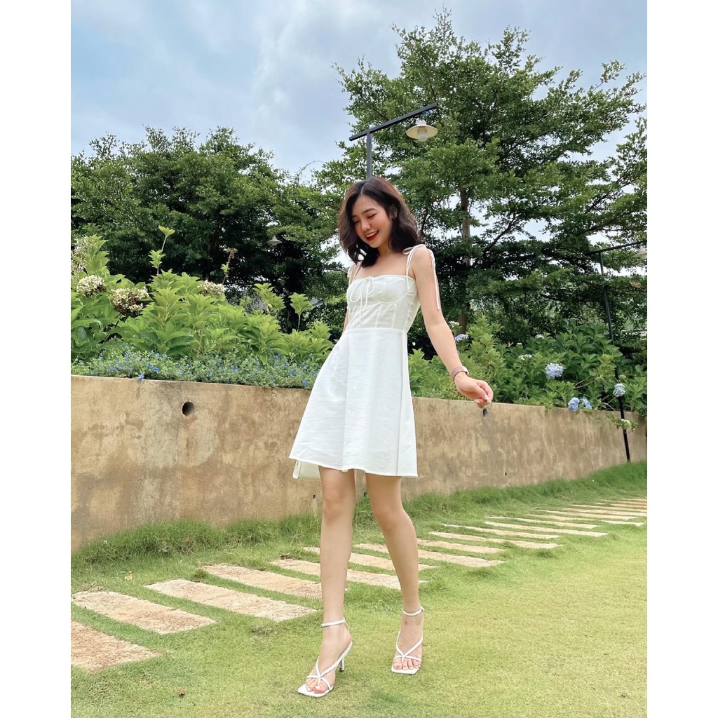Đầm hai dây cúp ngực_NACY_ngắn