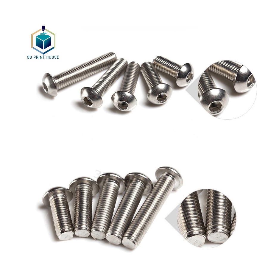 Ốc - Bulong Lục Giác Inox 304 M3 Đầu Dù - Dùng Lục Lăng 2