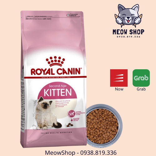 Hạt thức ăn cho mèo Royal Canin Kitten 2kg chính hãng, hạt Royal Canin Kitten túi 400g