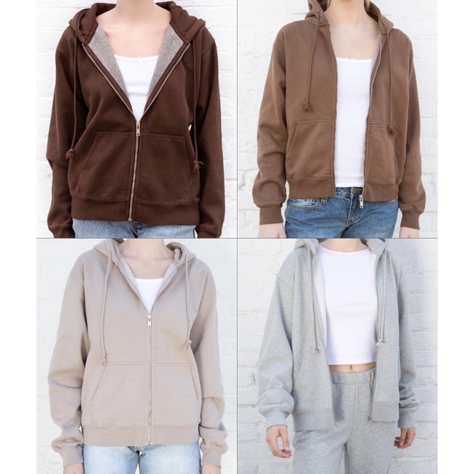 Áo Khoác Regular Christy Hoodie - brandy melville