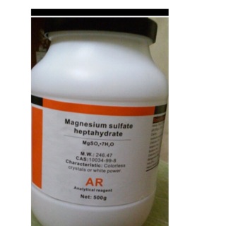 MgSO4 Magnesium Sulfate 500g Magie sunphat 10034-99-8 MgSO4.7H2O