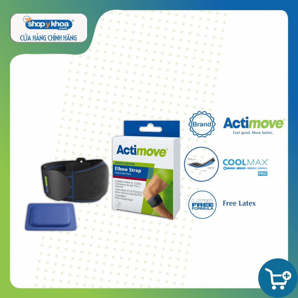 Băng khuỷu tay tennis có đệm nóng/lạnh 75742-SPO Actimove Elbow Strap